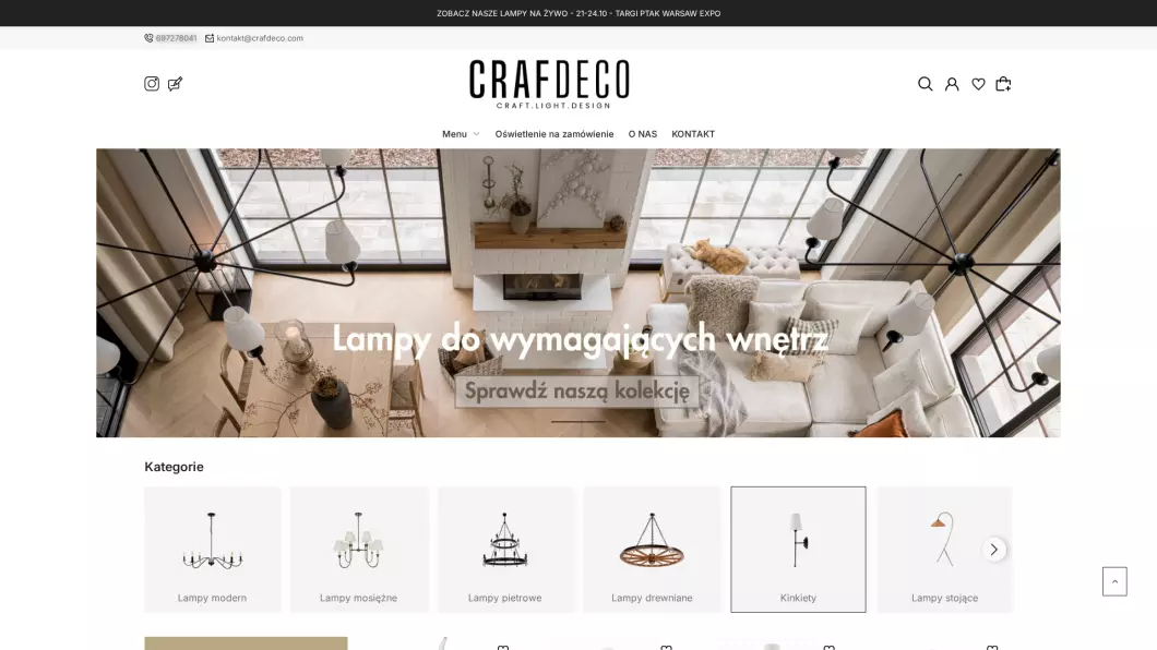 Lampy ręcznie robione | Polski producent oświetlenia crafdeco.com - podgląd